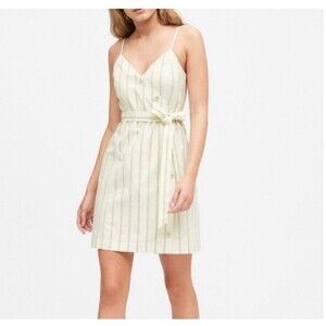 Banana Republic Cream Striped Mini Dress